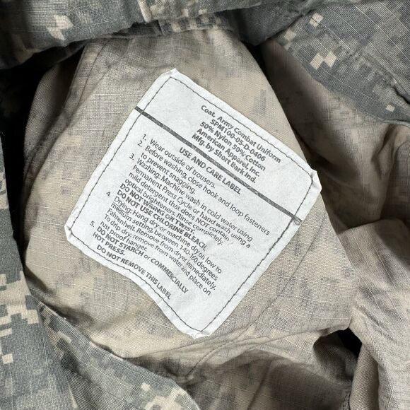 US Military ACU Army Combat Uniform Coat Shirt UCP Digital Camo Top Small Reg - Picture 9 of 16